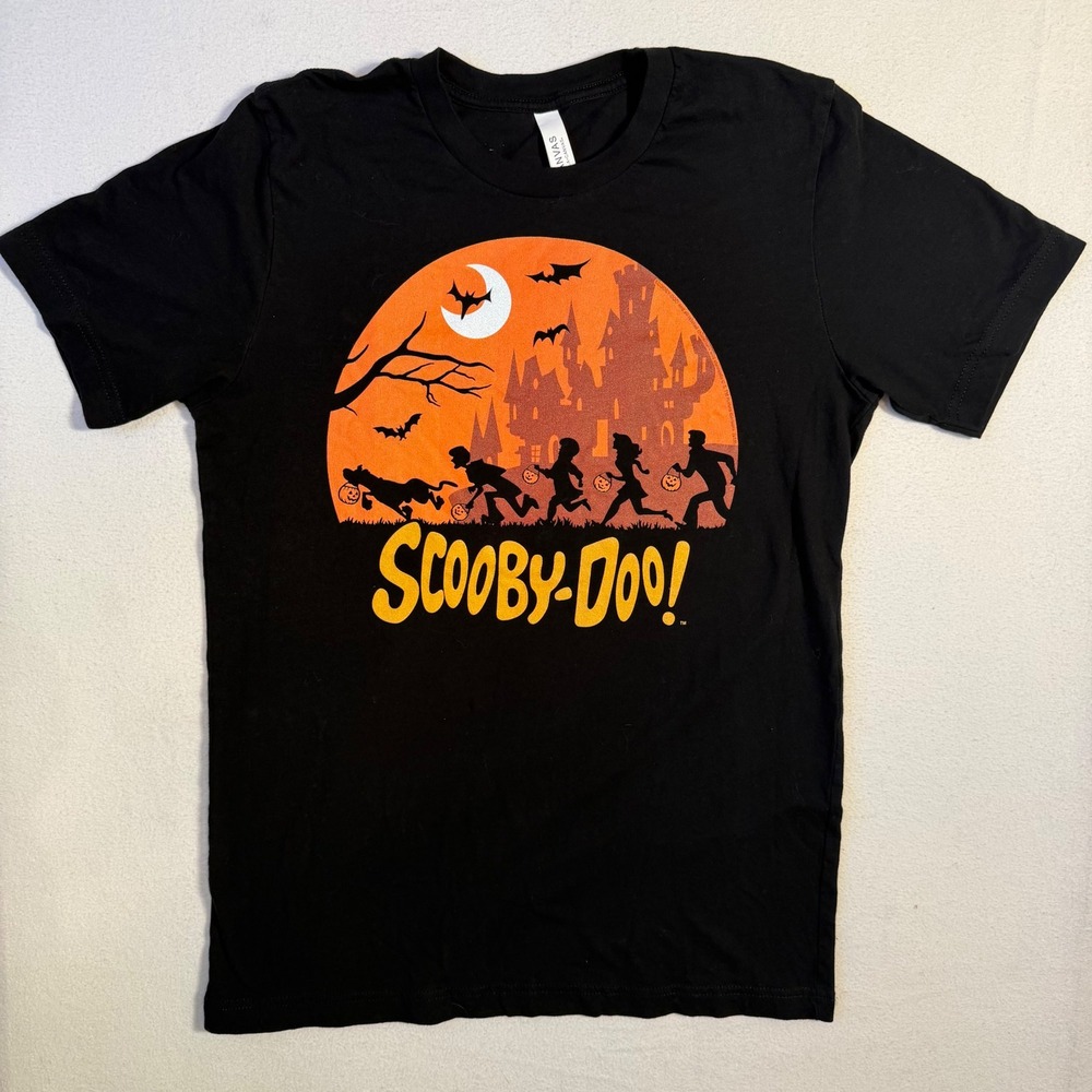 Scooby-Doo Halloween Mystery Inc Trick or Treat Graphic T-Shirt Black Medium